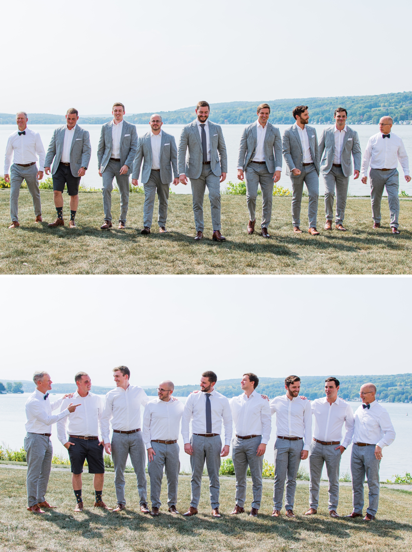 Groom and groomsmen portraits at Crispin Hill