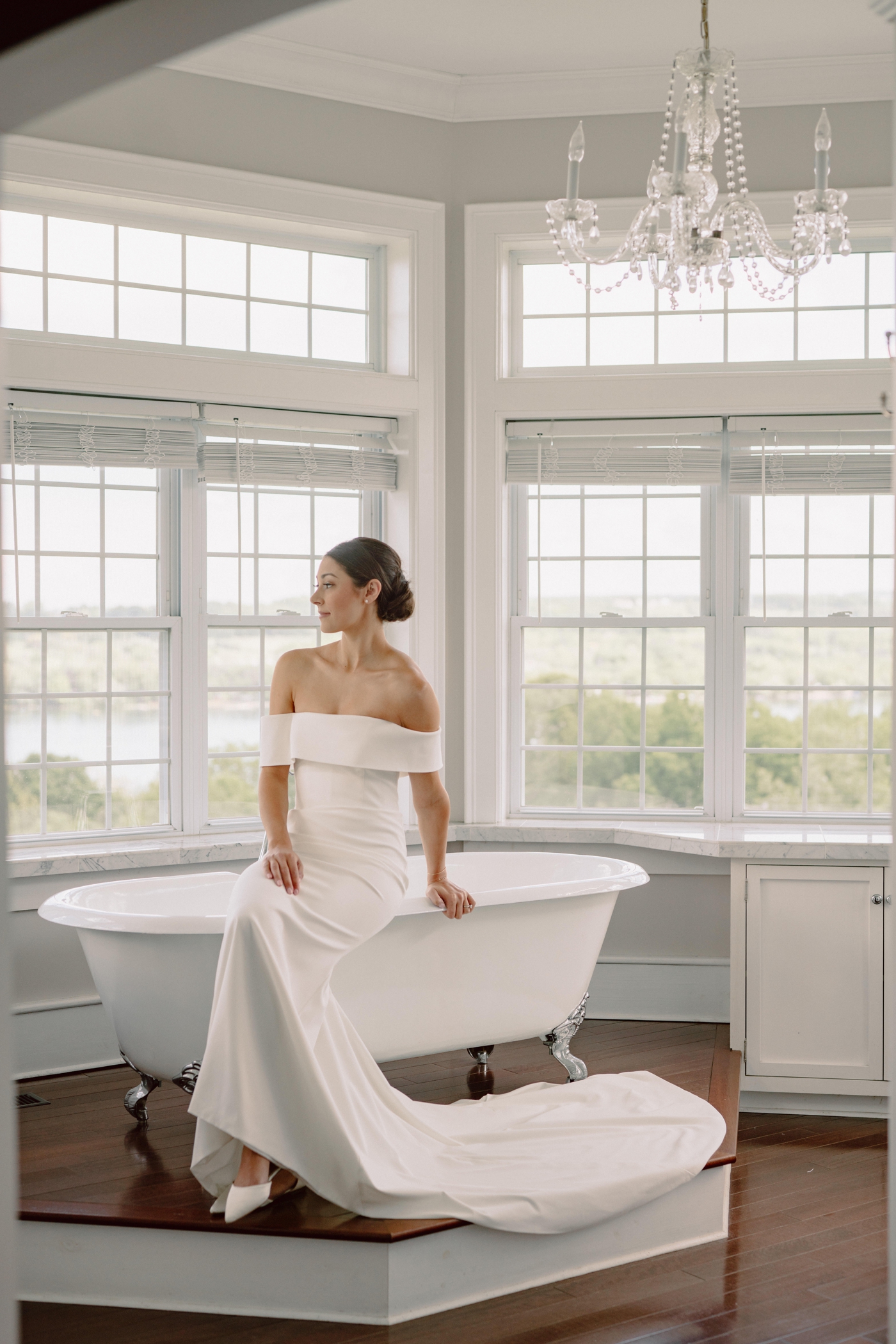 Bride getting ready at Crispin Hill