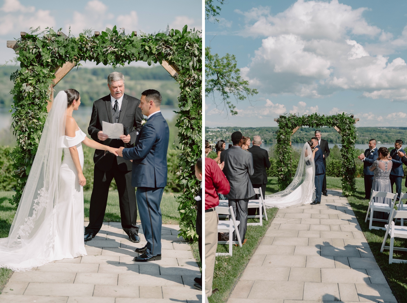 Wedding ceremony at Crispin Hill