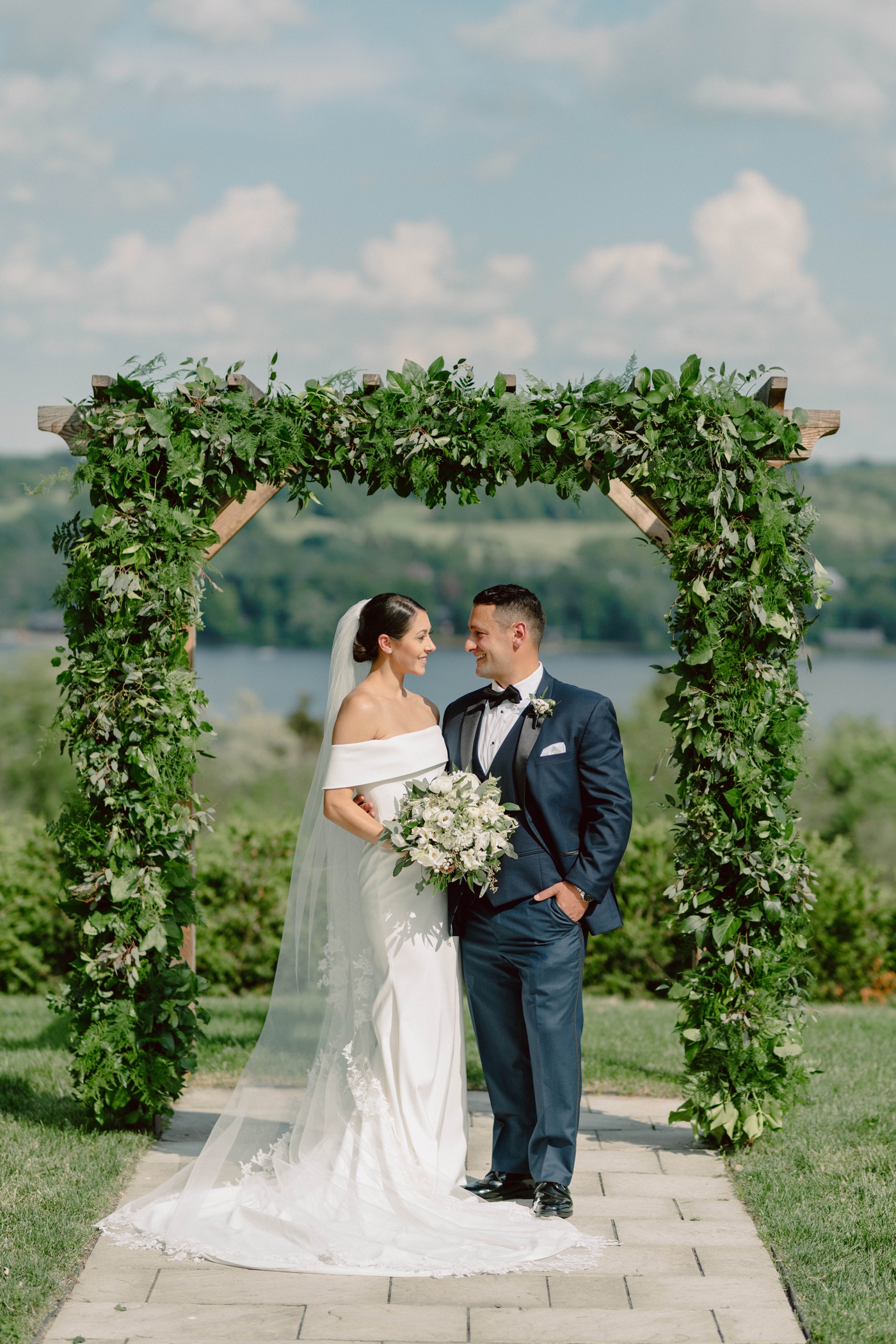 Bride and groom portraits at Crispin Hill