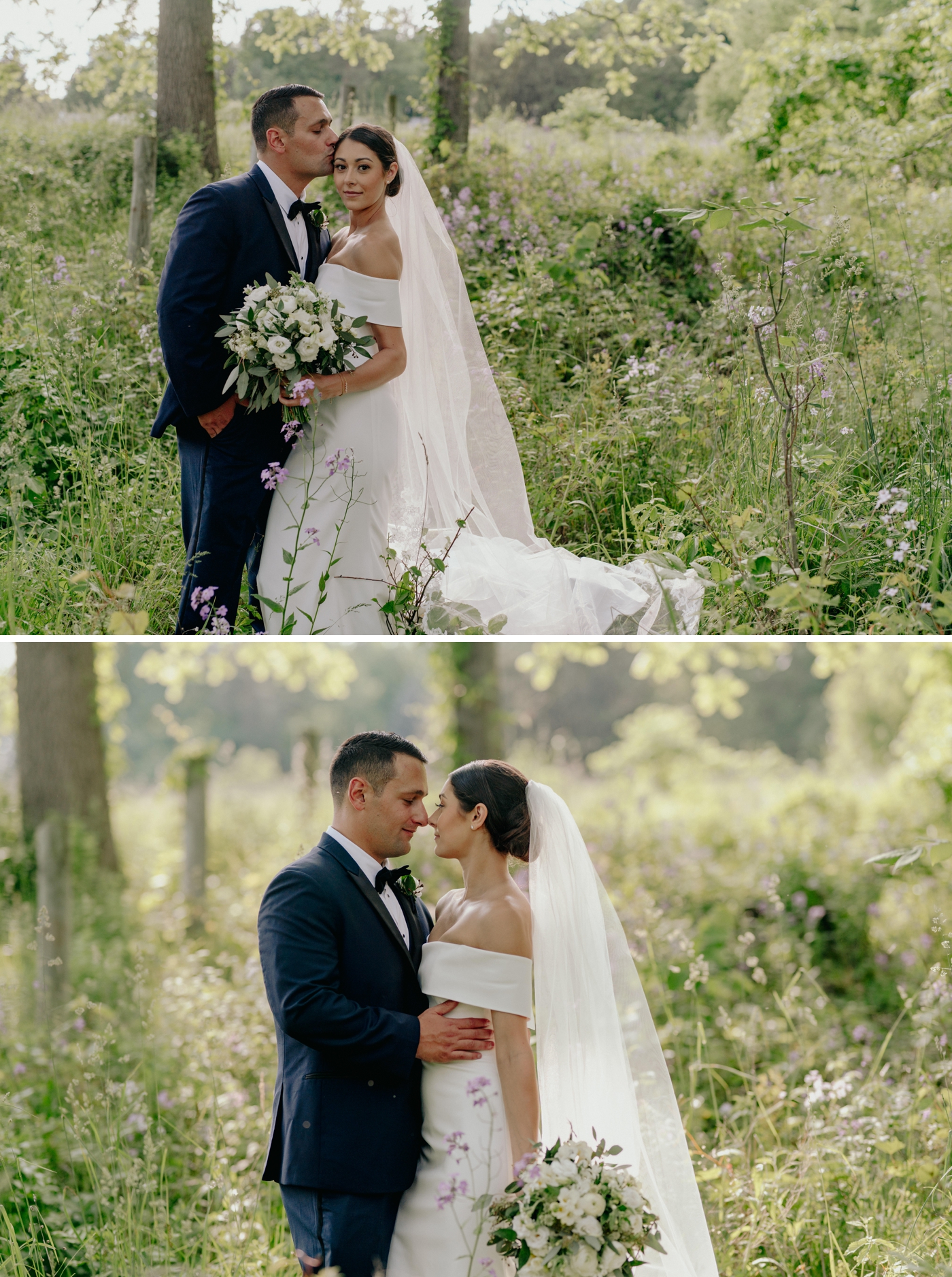 Bride and groom portraits in the Finger Lakes