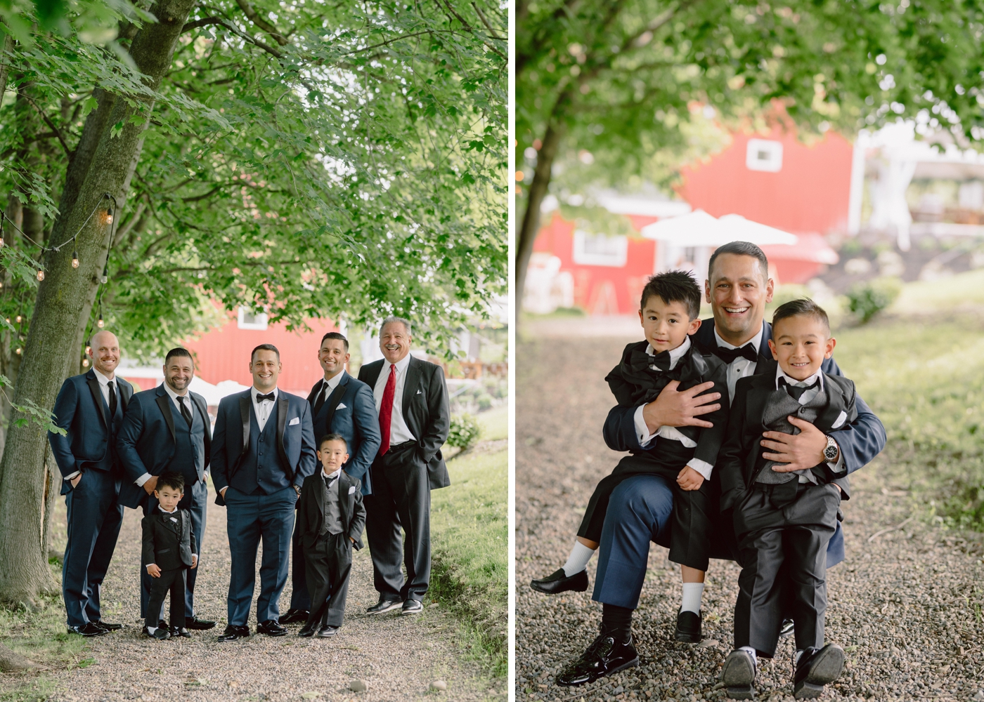 Groom and his groomsmen