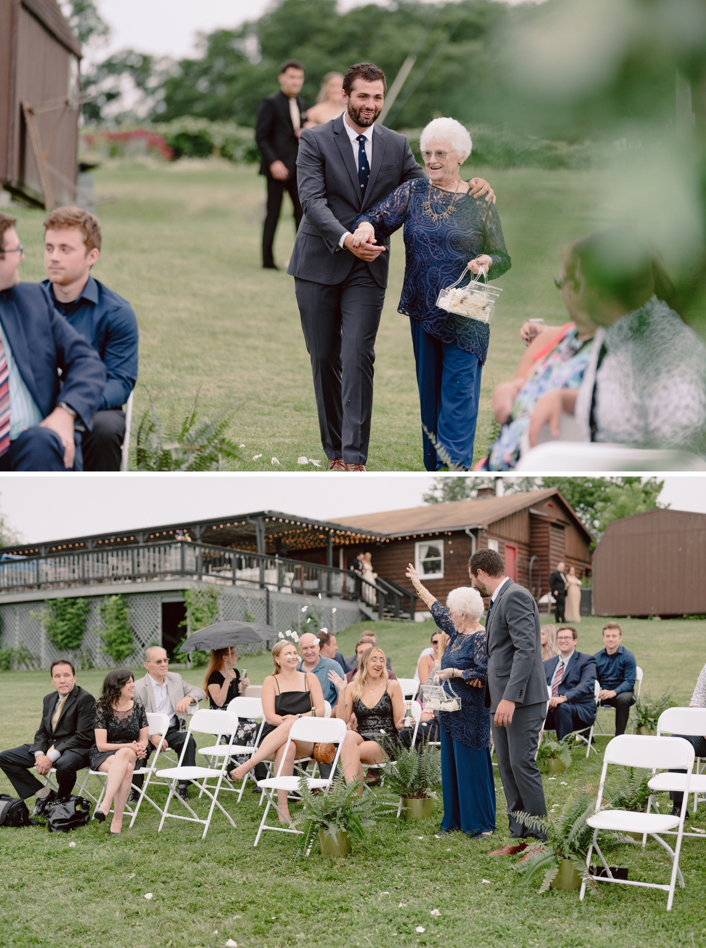 Grandmother flower girl