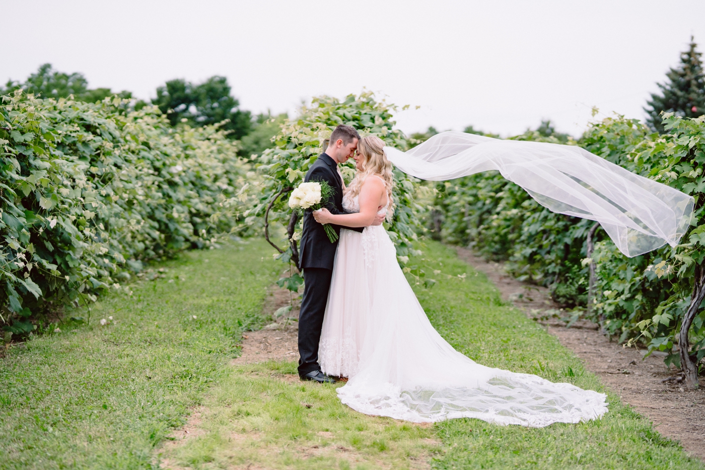 Bride and groom portraits at Castel Grisch