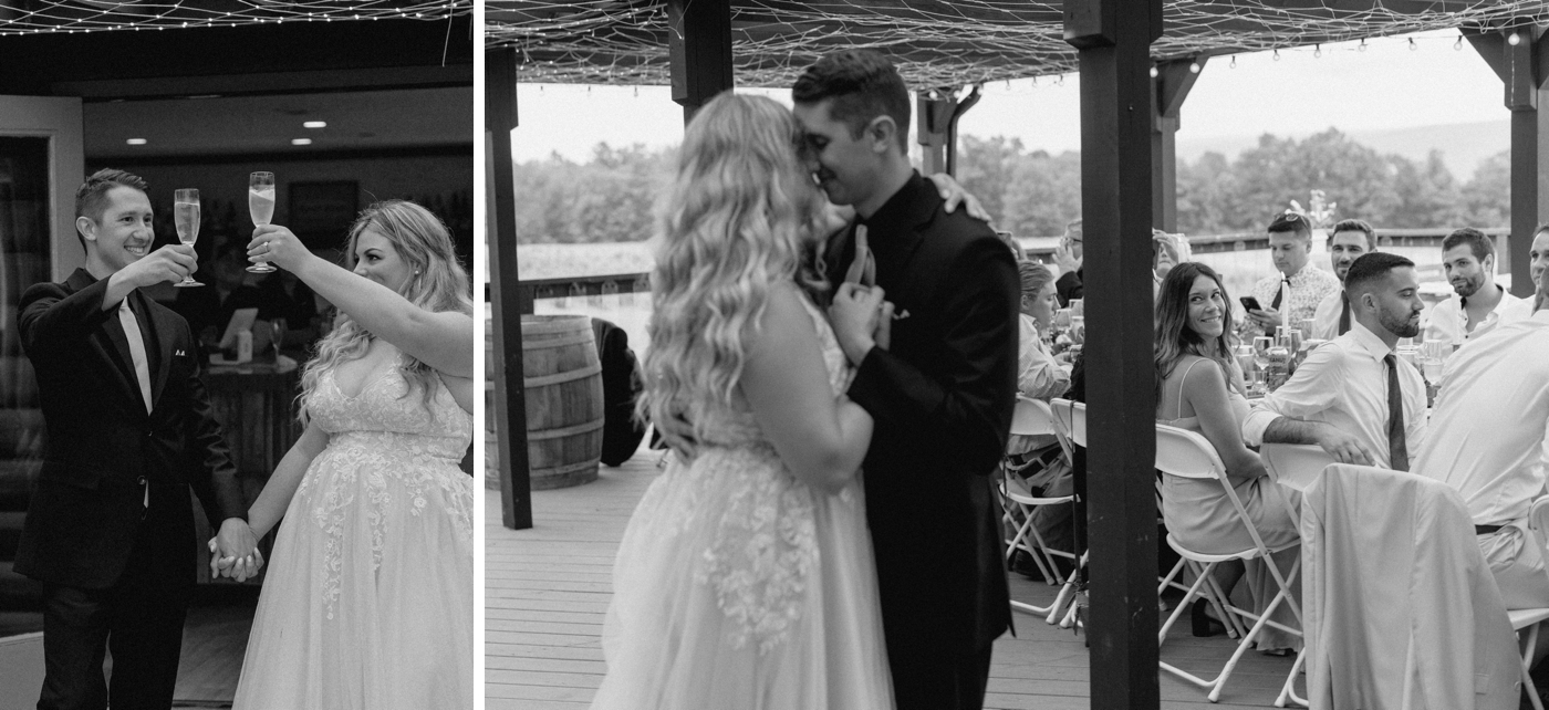 Bride and groom first dance