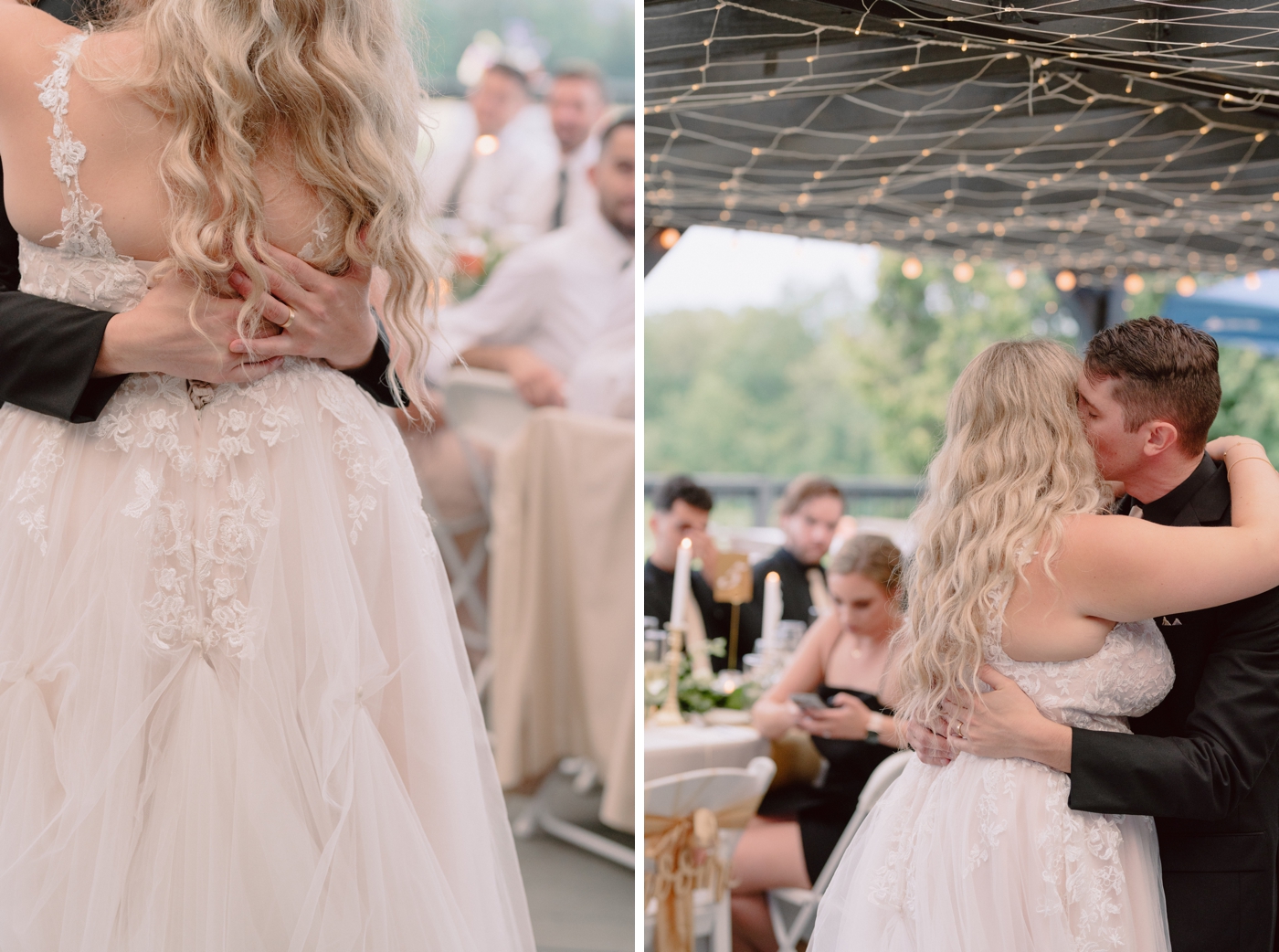 Bride and groom first dance