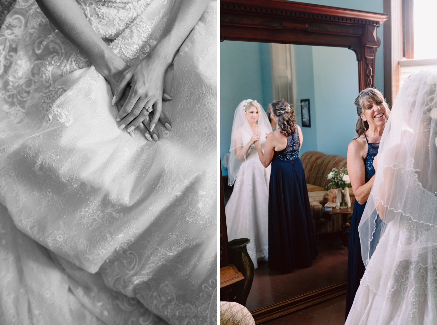 Bride getting ready for her New York Wedding