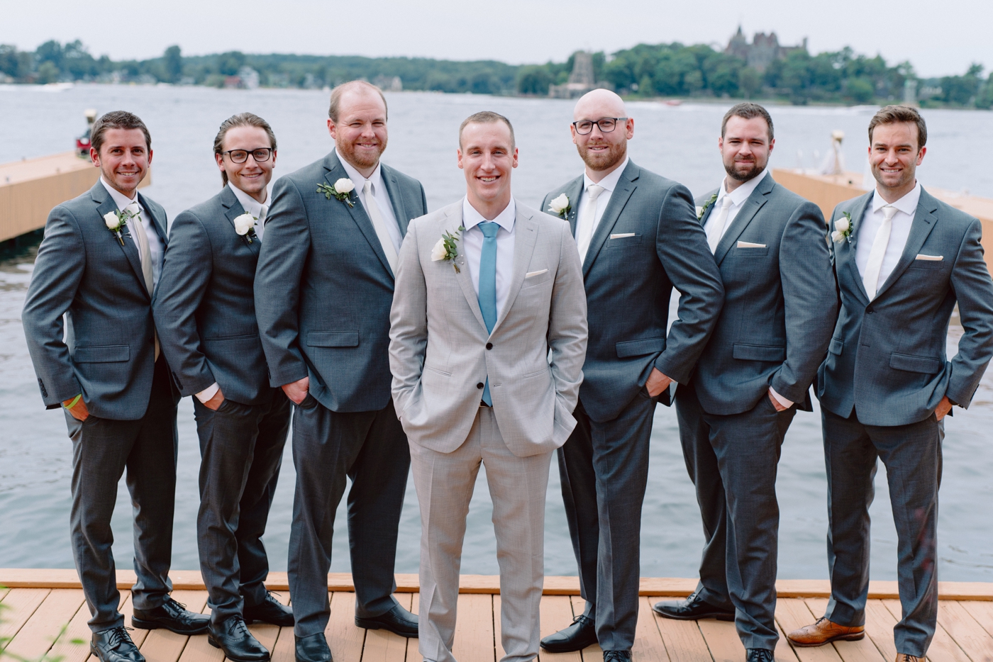 Groom and his groomsmen