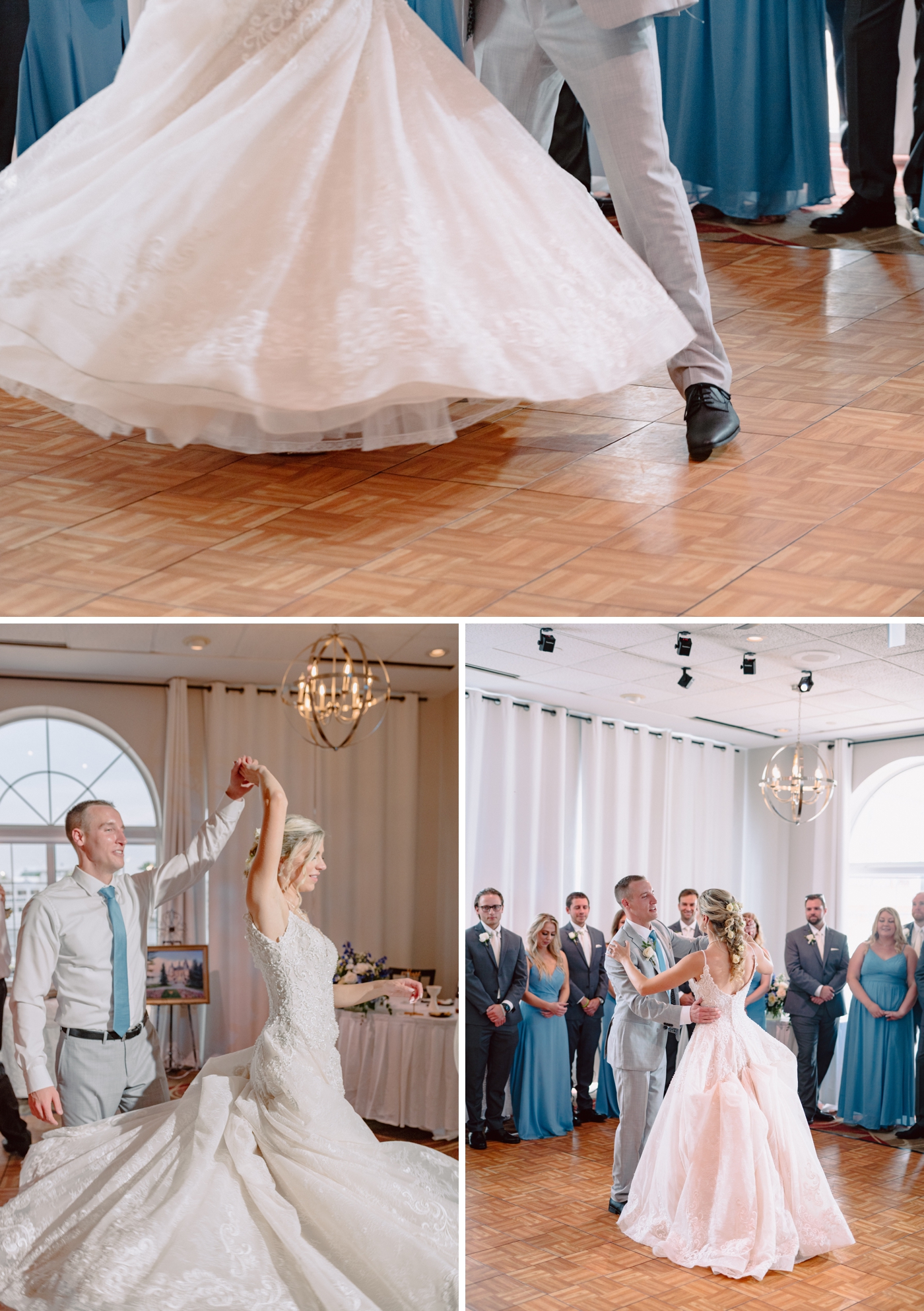 Bride and groom first dance