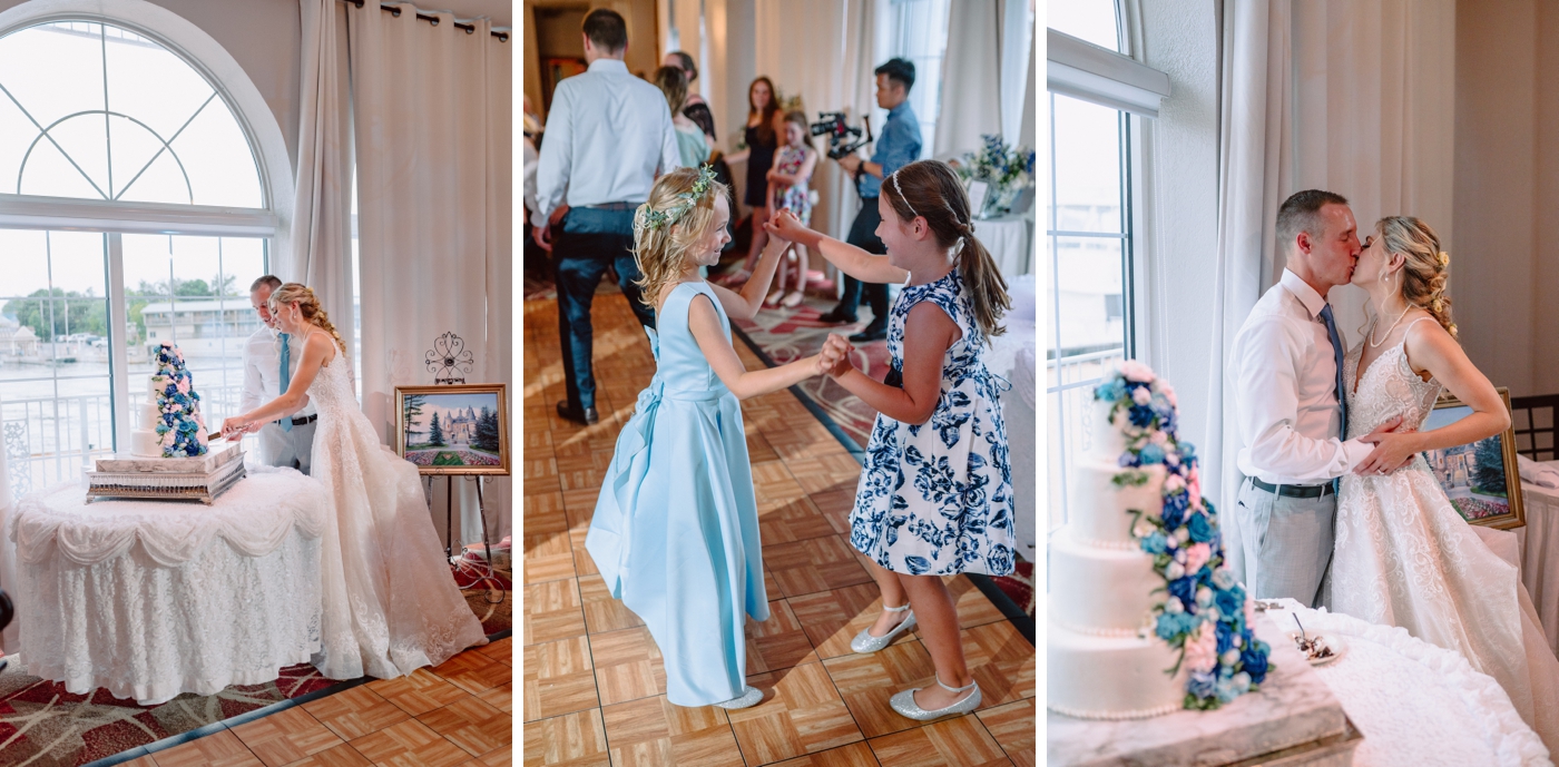 Ballroom wedding ceremony at RiverEdge Resort Alexandria Bay