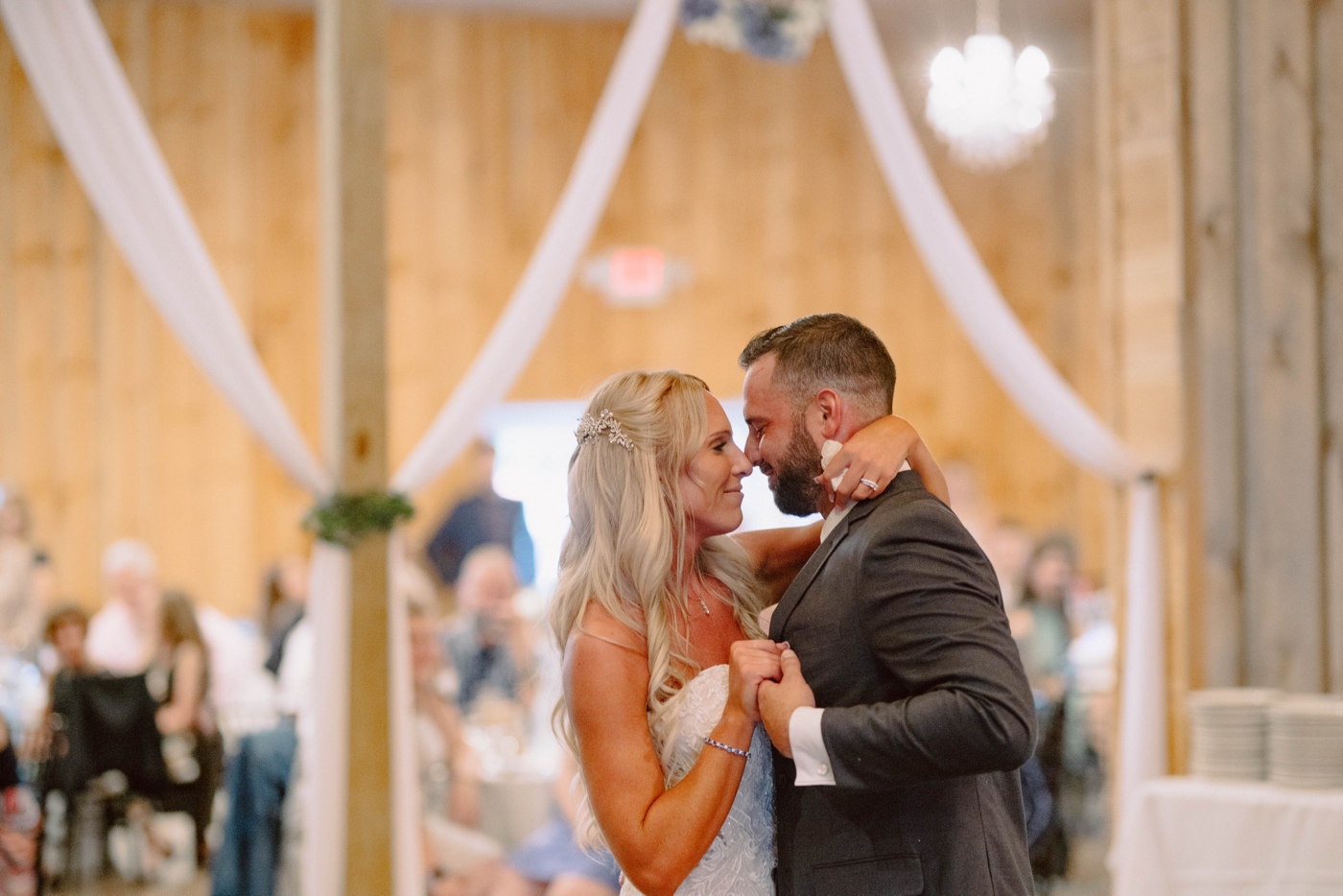 Bride and groom first dance