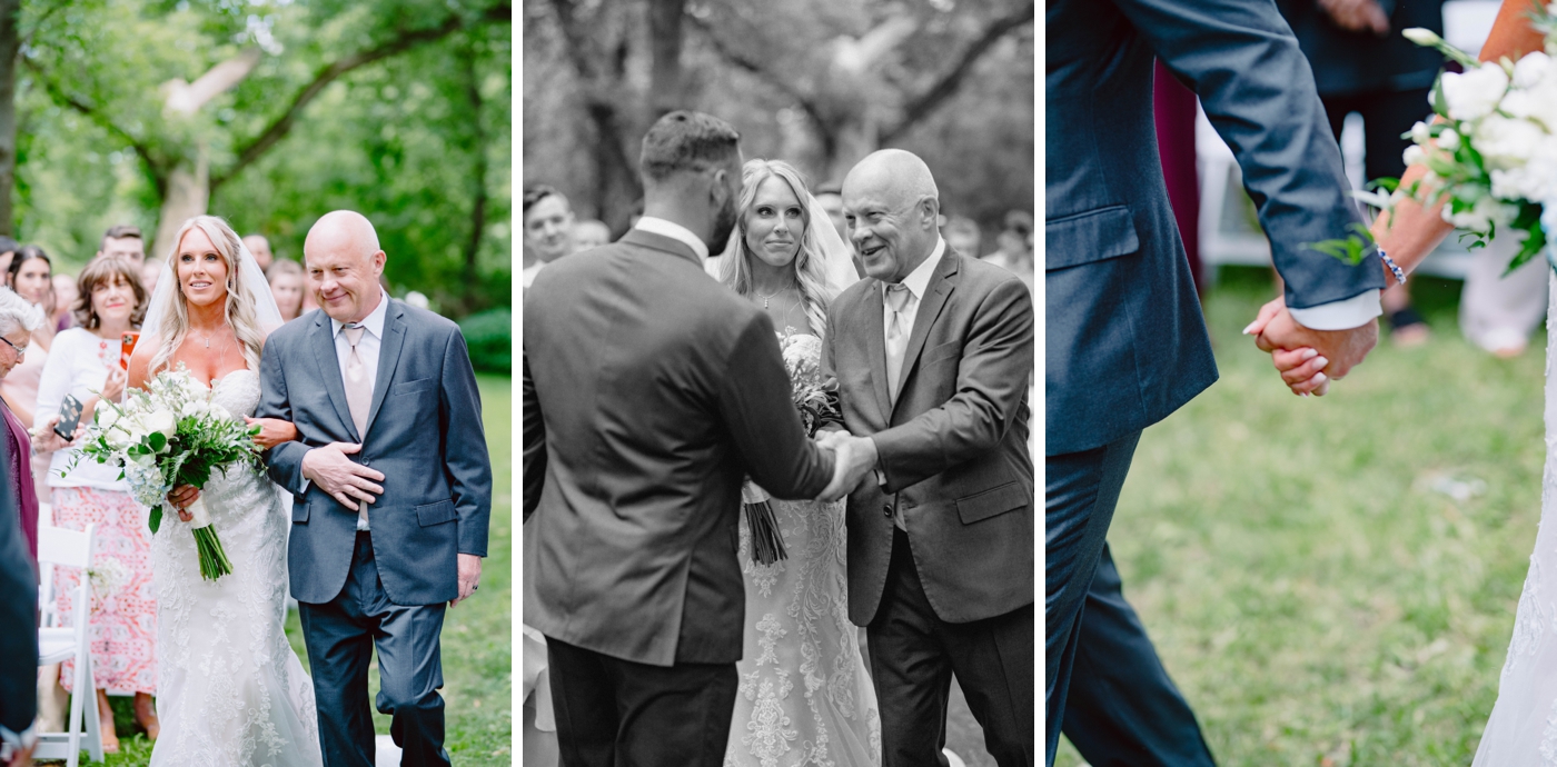 Outdoor wedding ceremony at Wolf Oak Acres