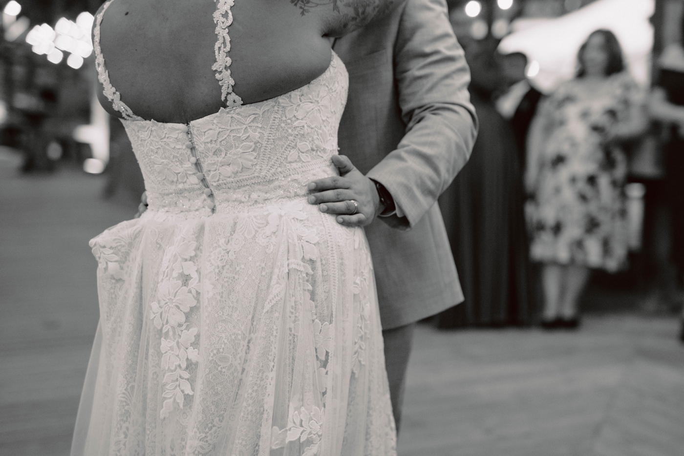 Bride and groom first dance