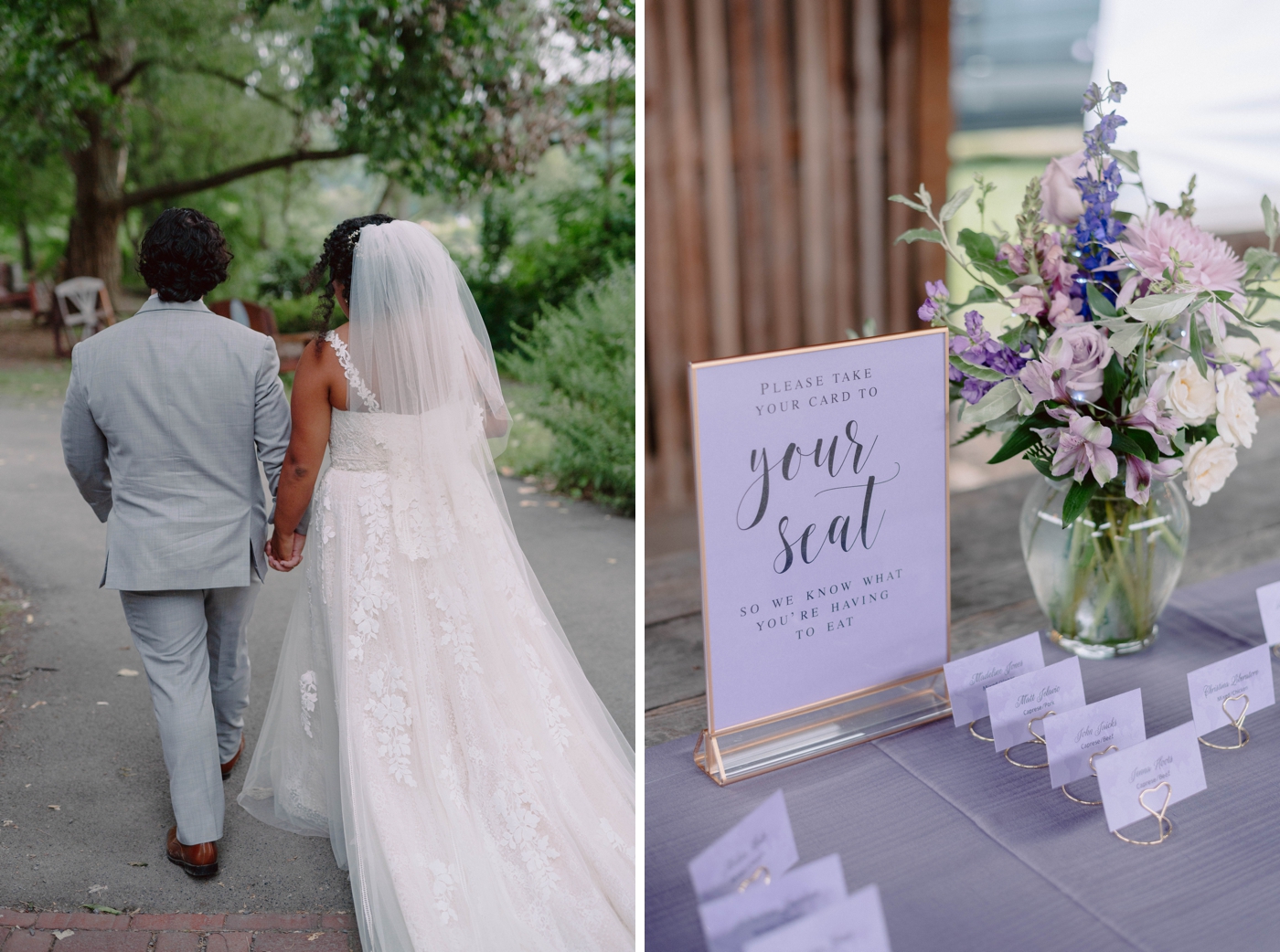 Outdoor dock wedding ceremony at Ithaca Farmers Market