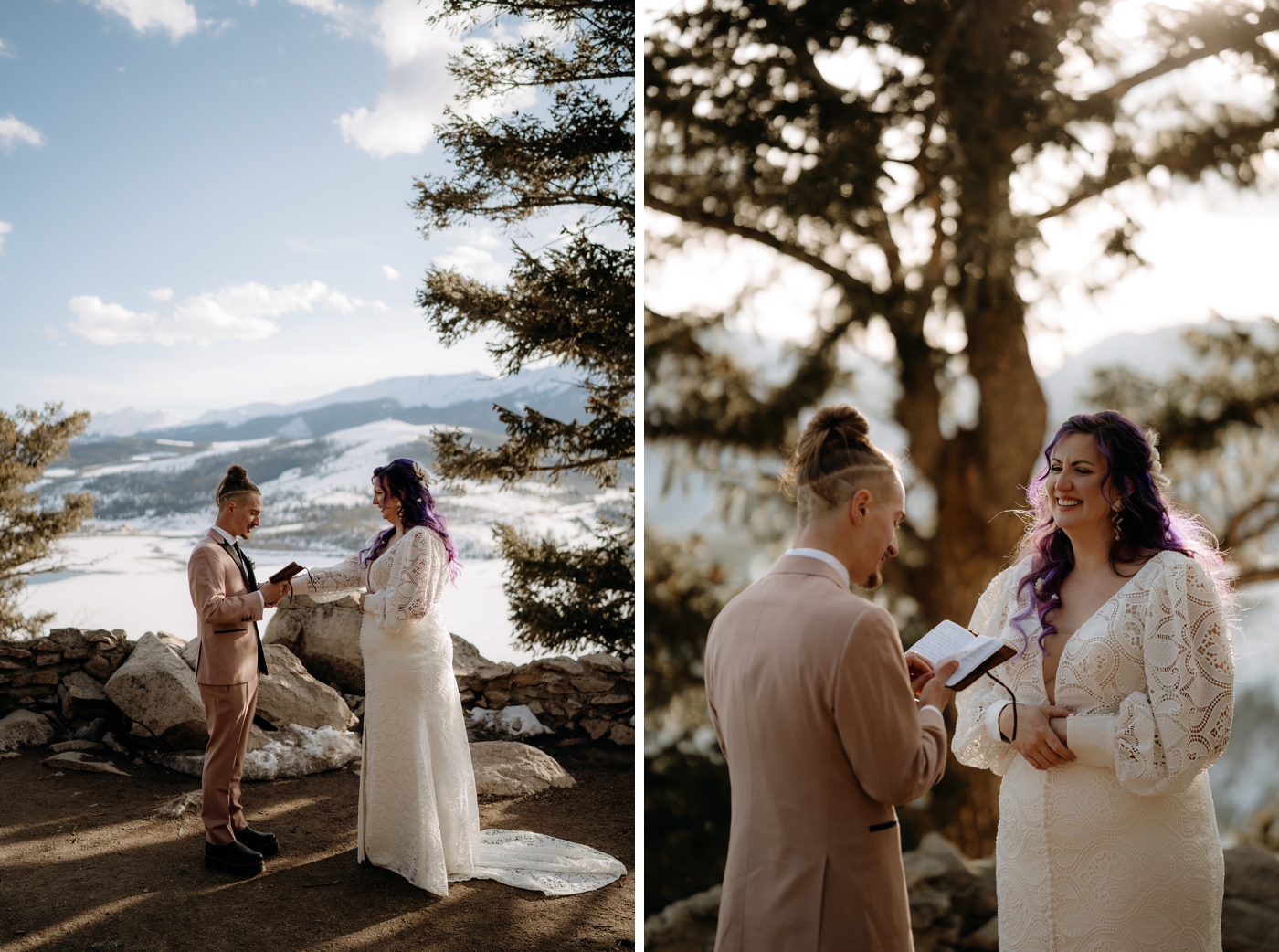 Micro wedding at Sapphire Point in Breckenridge, CO