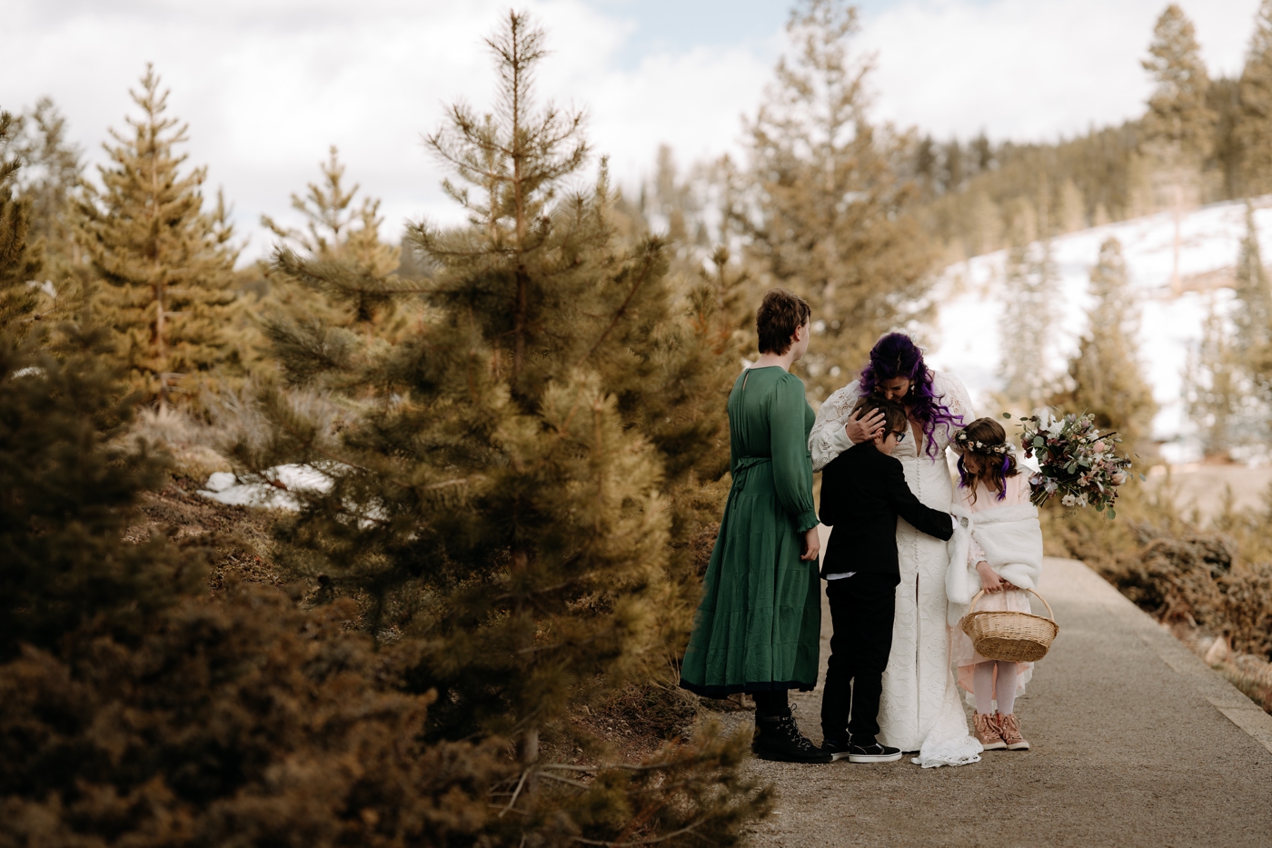 Wedding ceremony in Breckenridge at Sapphire Point