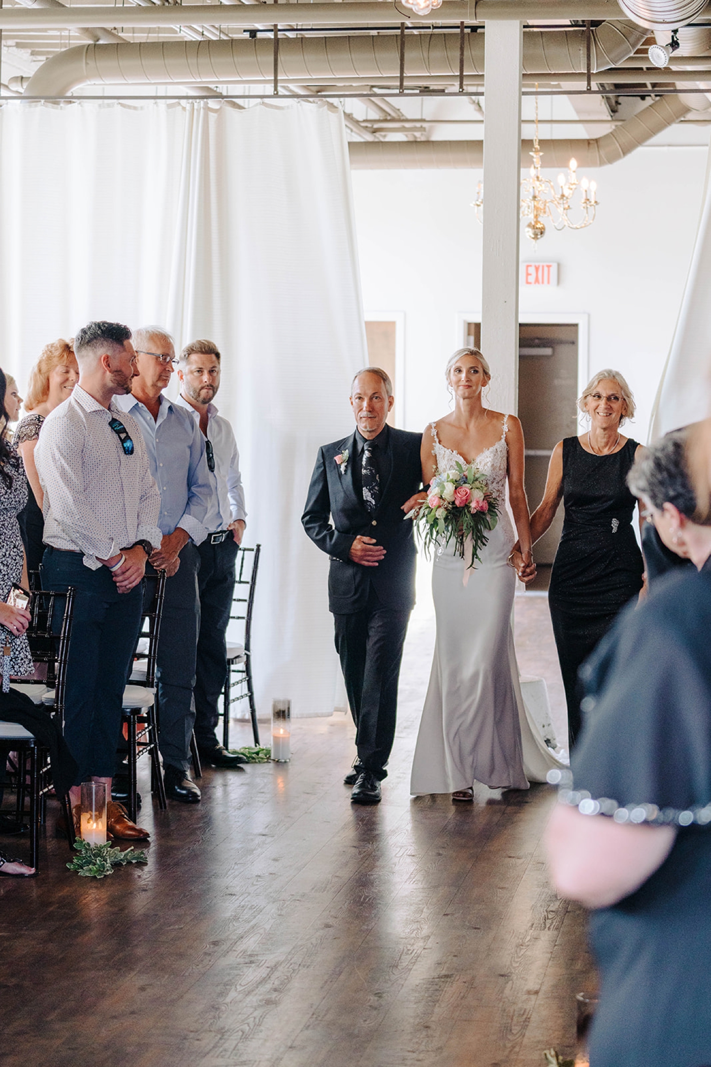 Wedding ceremony at The Arbor Loft