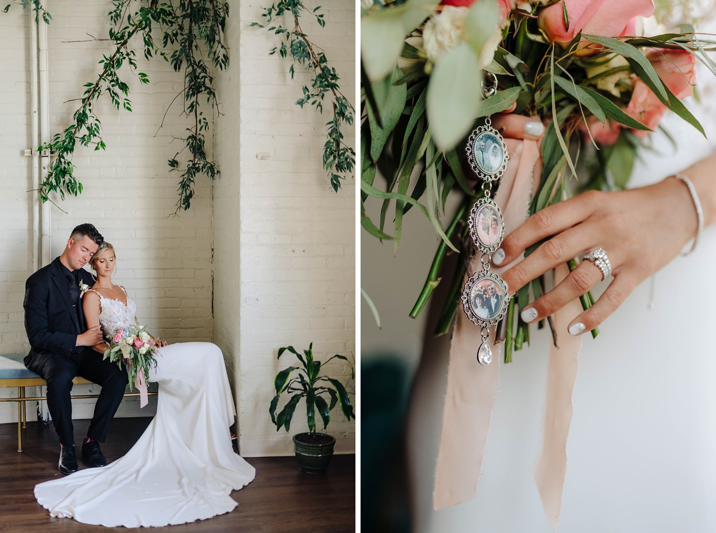 Bridal portraits at The Arbor Loft