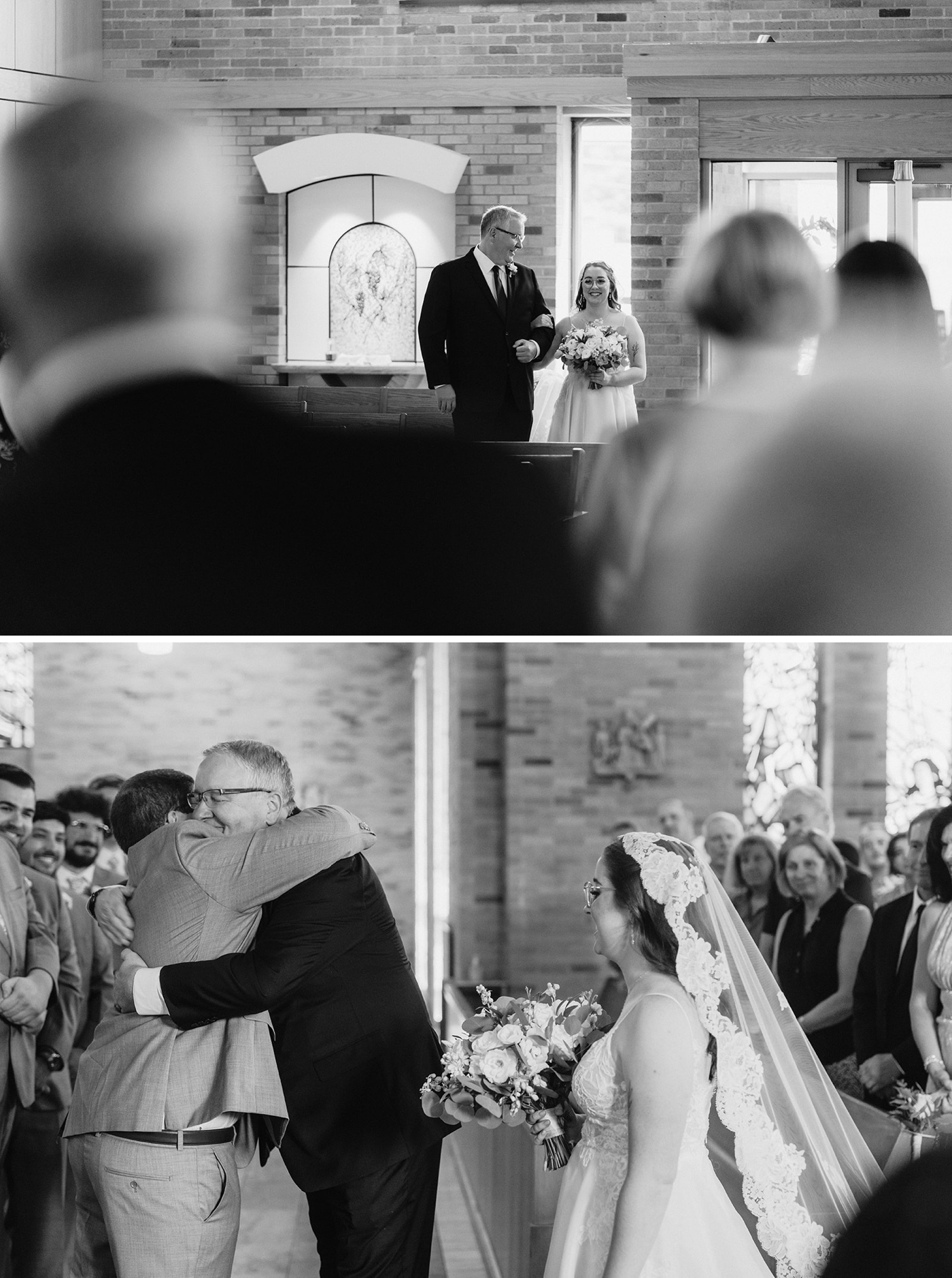 Wedding ceremony at St. Joseph's Church in Penfield, NY