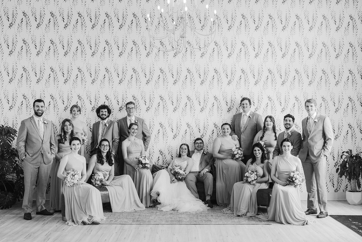 Bridal party portraits at Arbor at the Port