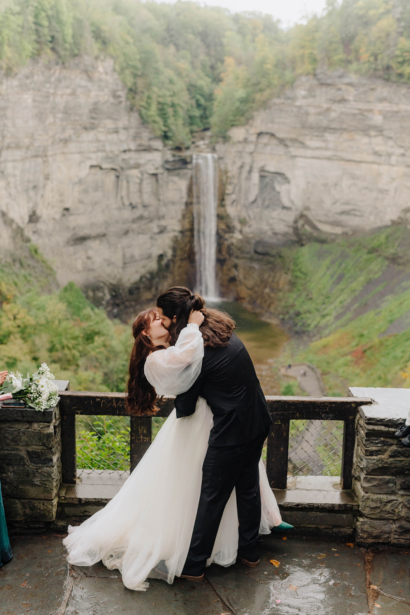 Taughanock Falls wedding ceremony