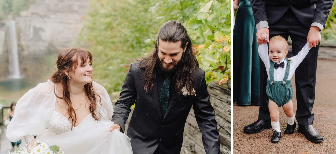 Taughanock Falls wedding ceremony