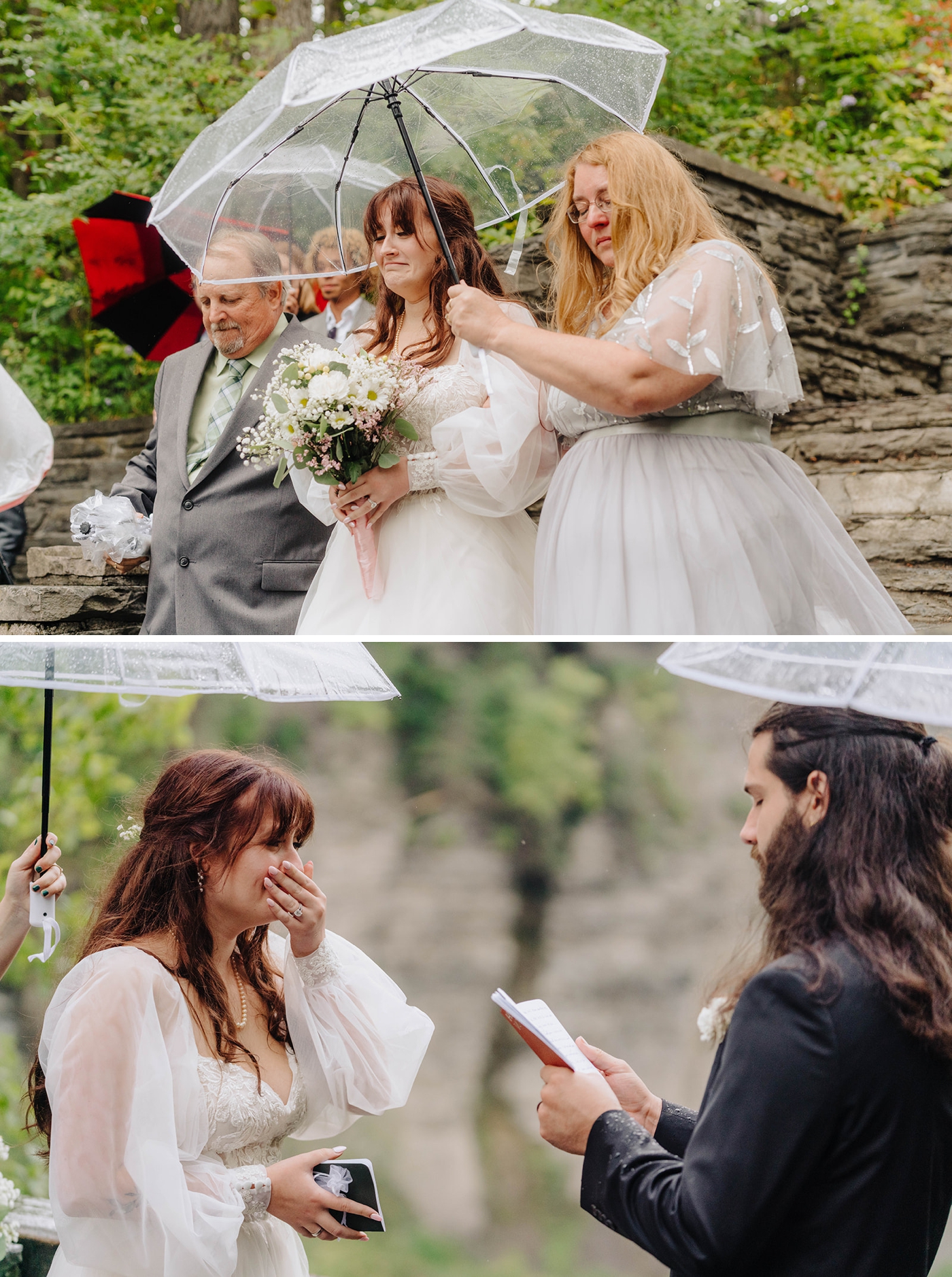 Taughanock Falls wedding ceremony